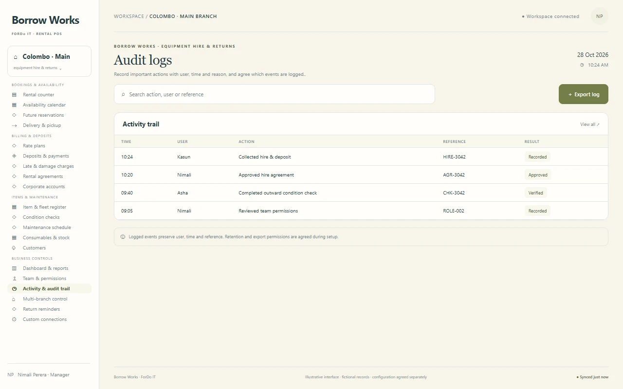 Audit logs - Light mode — Audit logs in light mode