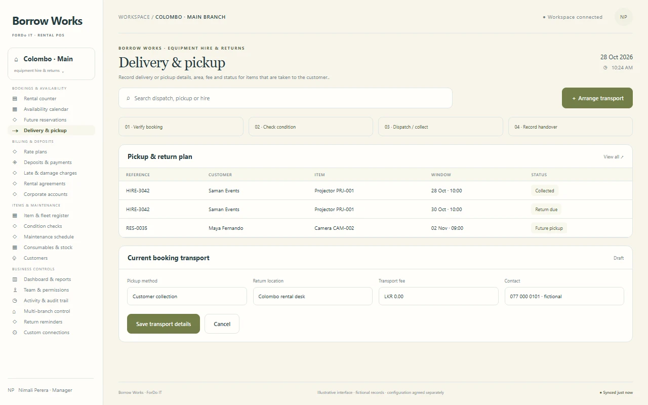 Delivery & pickup - Light mode — Delivery & pickup in light mode